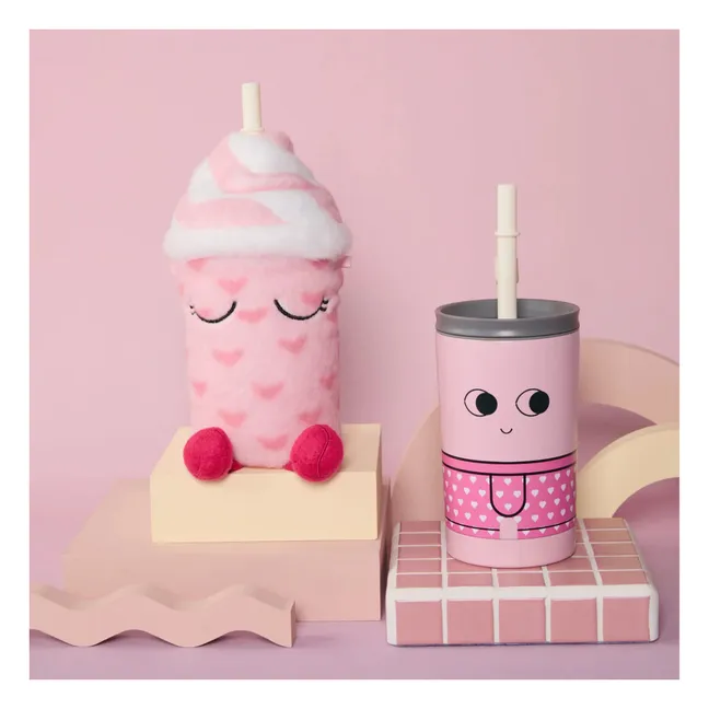 Taza isotérmica Lulu con tapa | Rosa