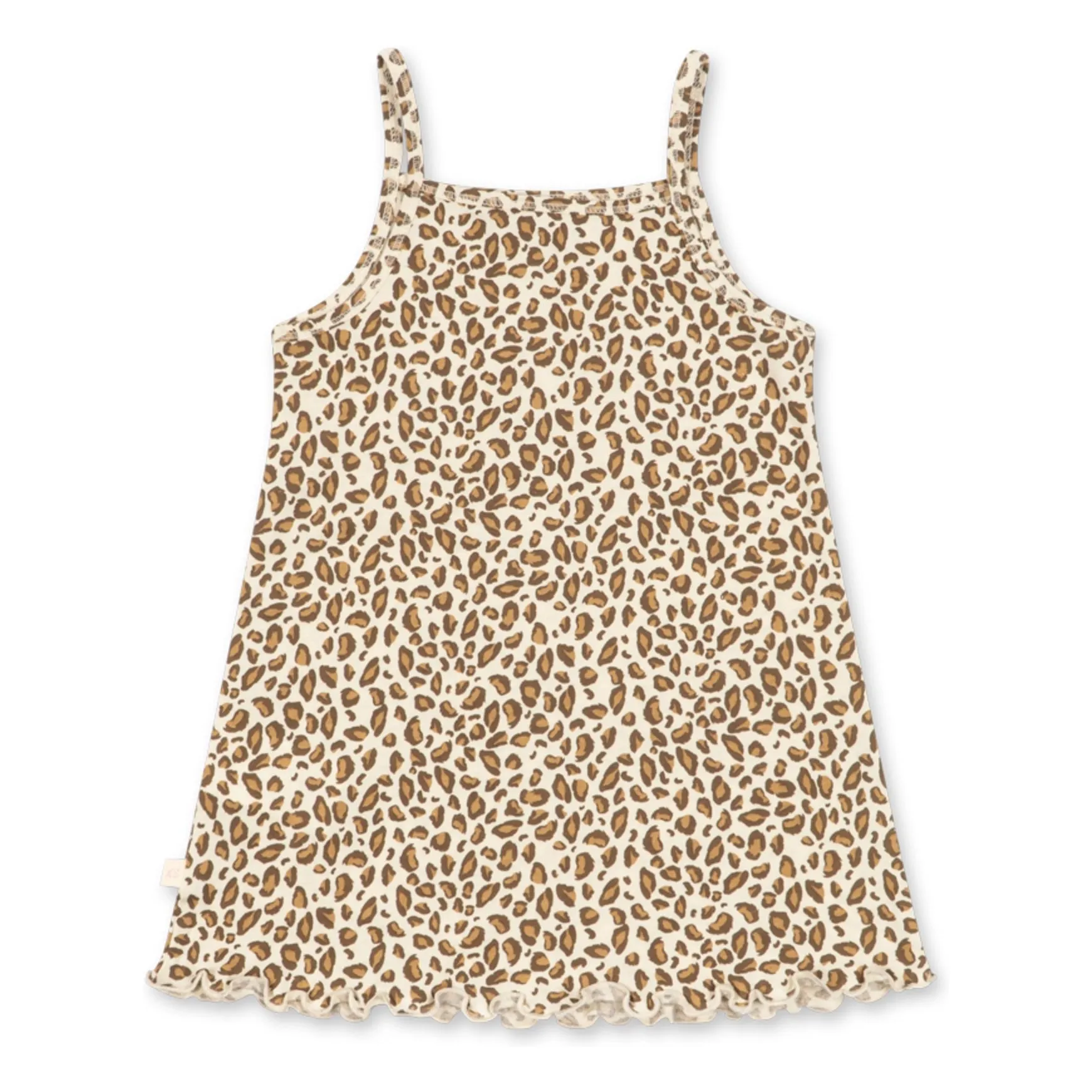 Robe Famo Léopard Coton Bio | Beige- Image produit n°3