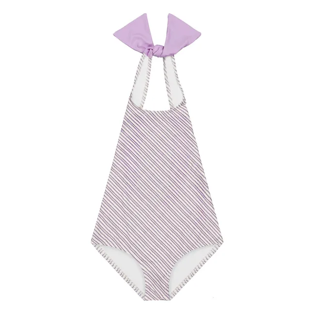 Maillot de Bain Zita Fleuri Fibres Recyclées Soor Ploom X Canopea | Lilac