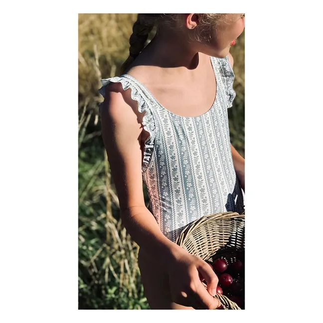 Maillot de Bain Thelma Fleuri Fibres Recyclées Soor Ploom X Canopea | Ecru