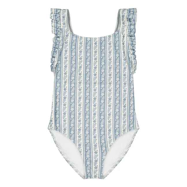 Maillot de Bain Thelma Fleuri Fibres Recyclées Soor Ploom X Canopea | Ecru