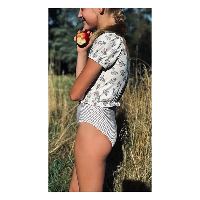 Rosalia Swimsuit Flowers Recycled Fibers | White
