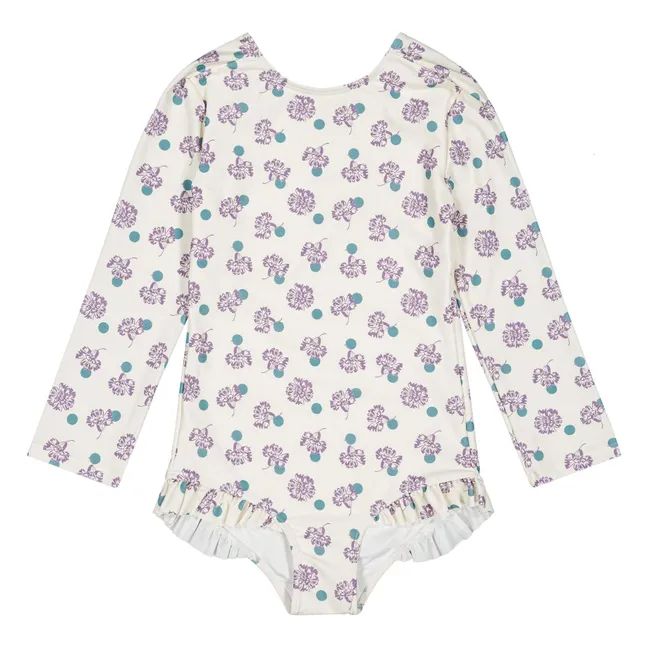 Mayes Swimsuit Flowers Recycled Fibers | White