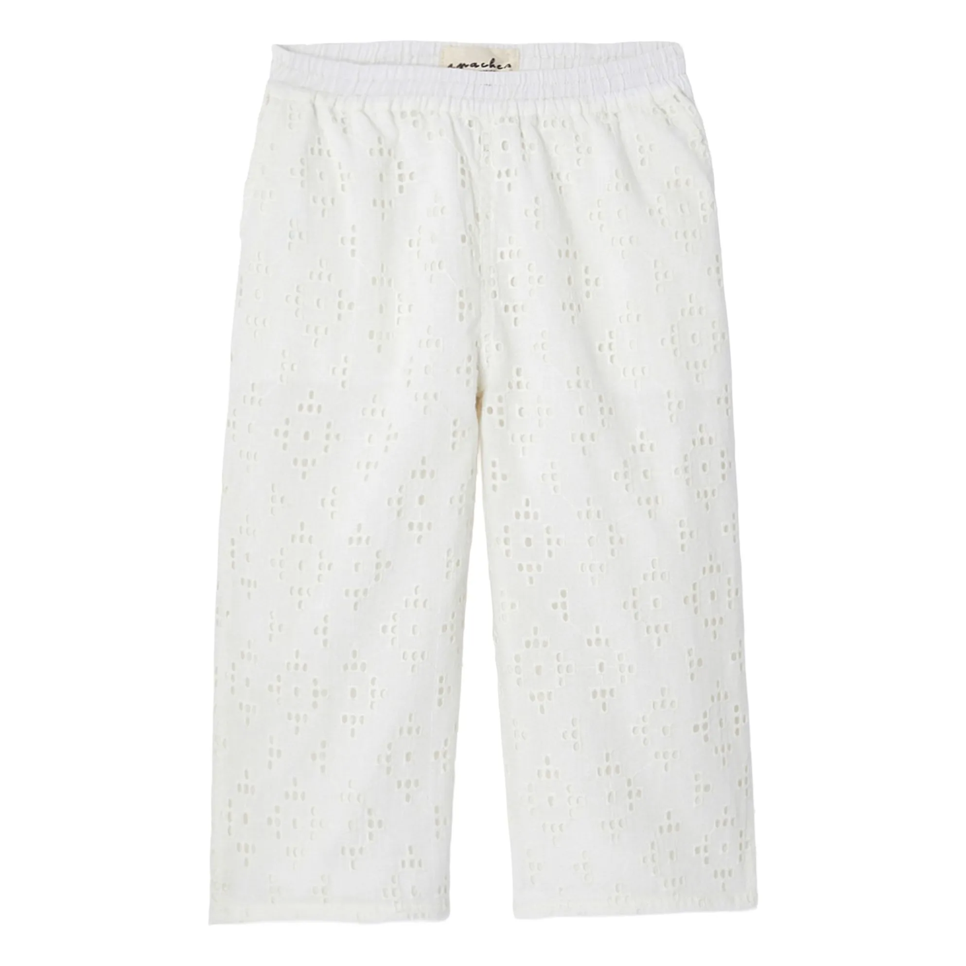 Pantalon Broderie Anglaise Hitam | Crème- Image produit n°0