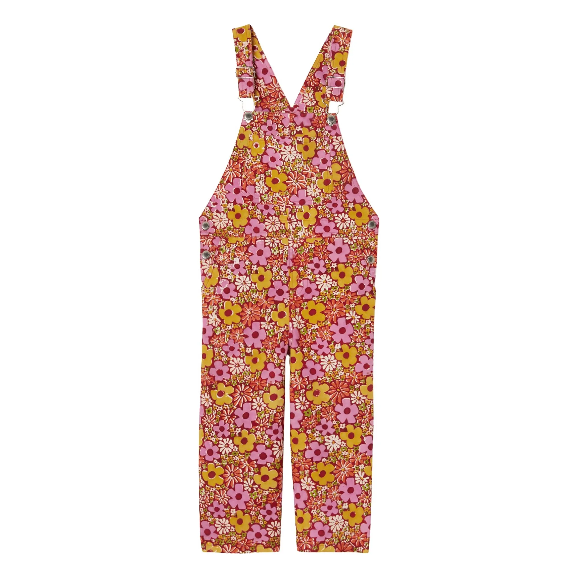 Salopette Macha Fleurie | Rose- Image produit n°0