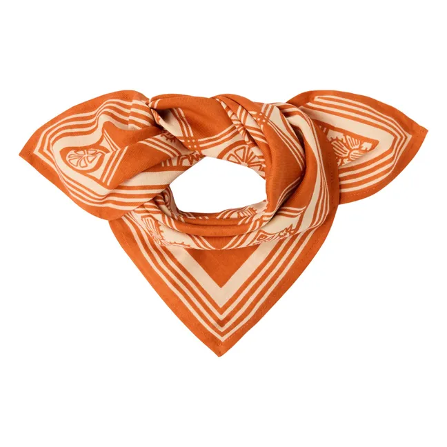 Petit Foulard Manika Damier | Orange