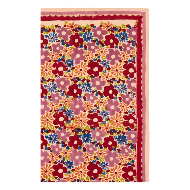 Grand Foulard Latika Fleuri | Rose