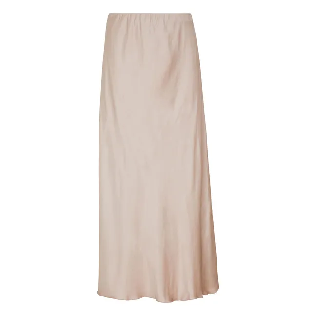 Satin Anta skirt | Beige pink