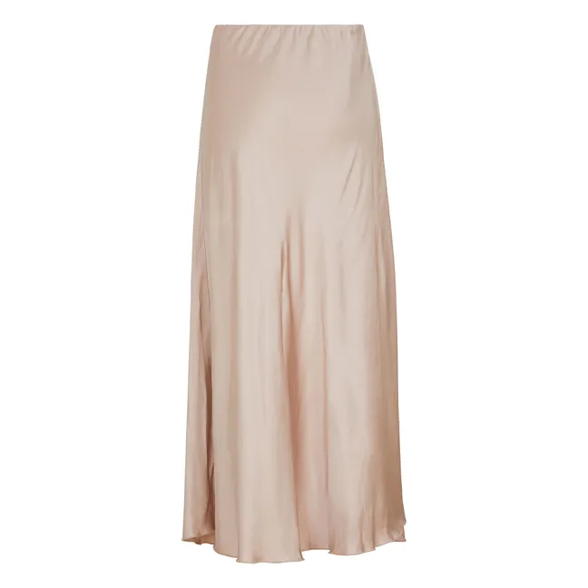 Satin Anta skirt | Beige pink