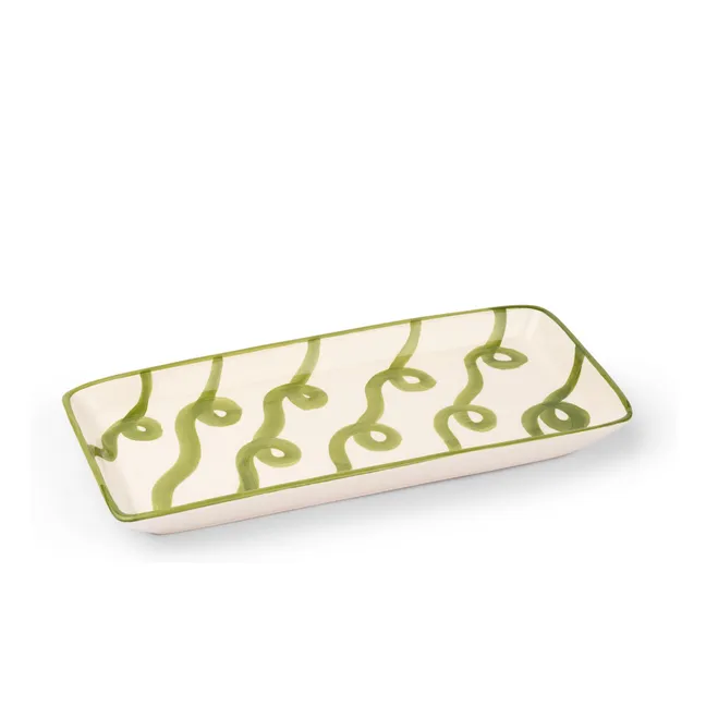 Plat rectangulaire Olaf | Vert acide
