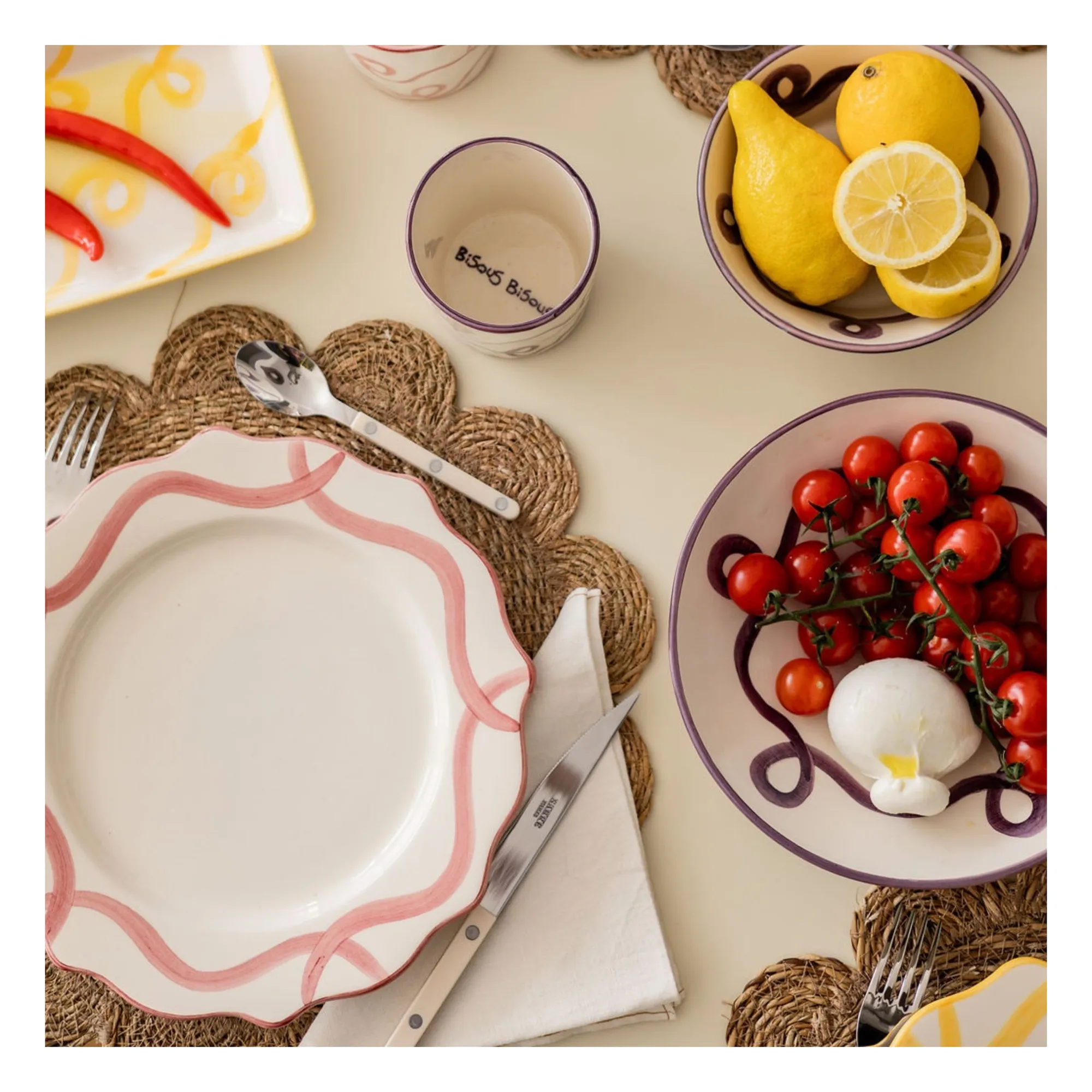 Assiette Olaf  | Rose- Image produit n°7