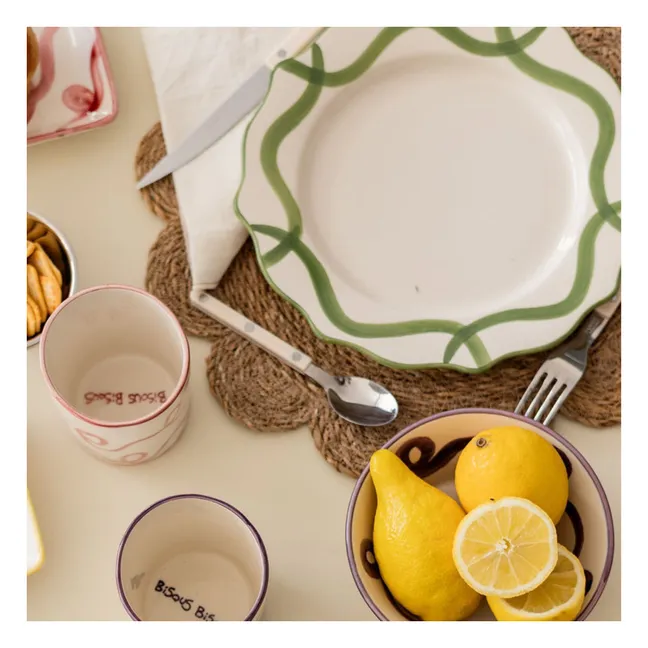 Assiette Olaf  | Vert acide