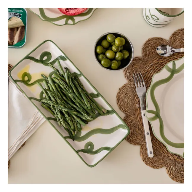 Assiette Olaf  | Vert acide