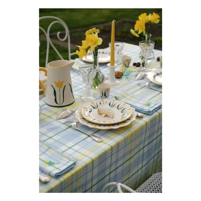 Assiette Fan Fan | Jaune