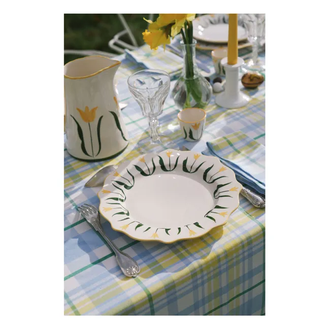 Assiette Fan Fan | Jaune