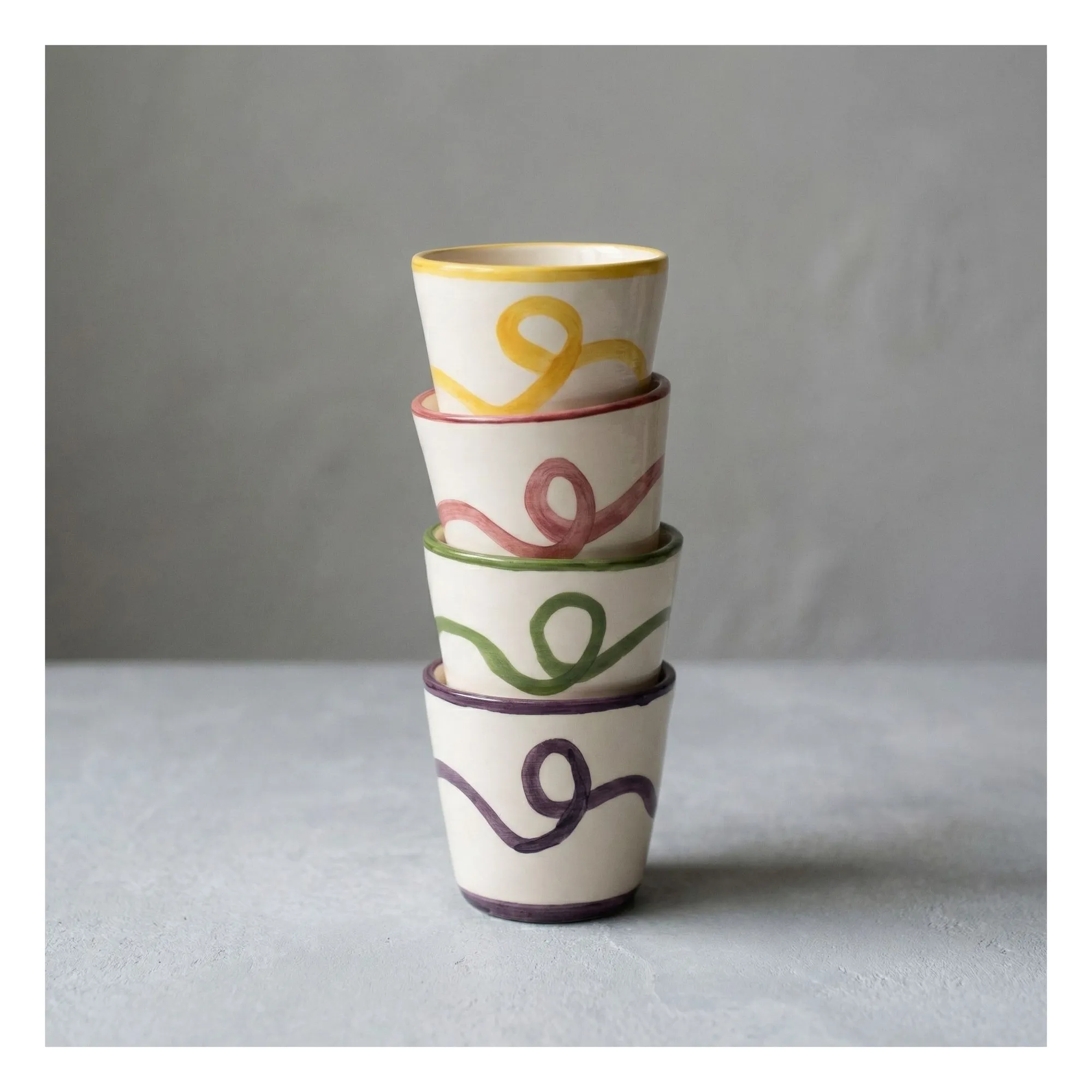 Tasse à expresso Olaf  | Vert acide- Image produit n°1
