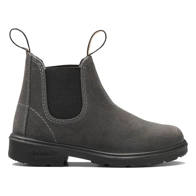 Chelsea Boots Suède Waxé | Gris anthracite