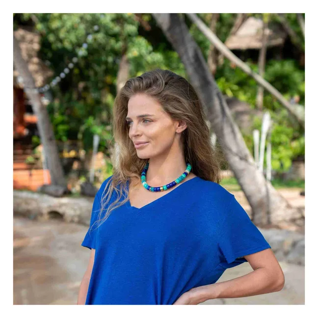 Collier Praia Azul Mix | Bleu azur