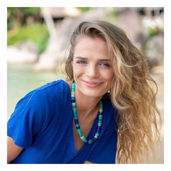 Collier Praia Azul Mix | Bleu azur