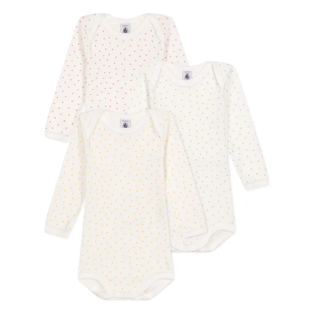 Lot 3 Bodies Little Hearts | White