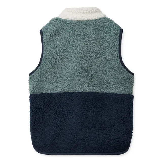 Veste Sans Manches Façon Sherpa Vada Play Fibres Recyclées | Bleu
