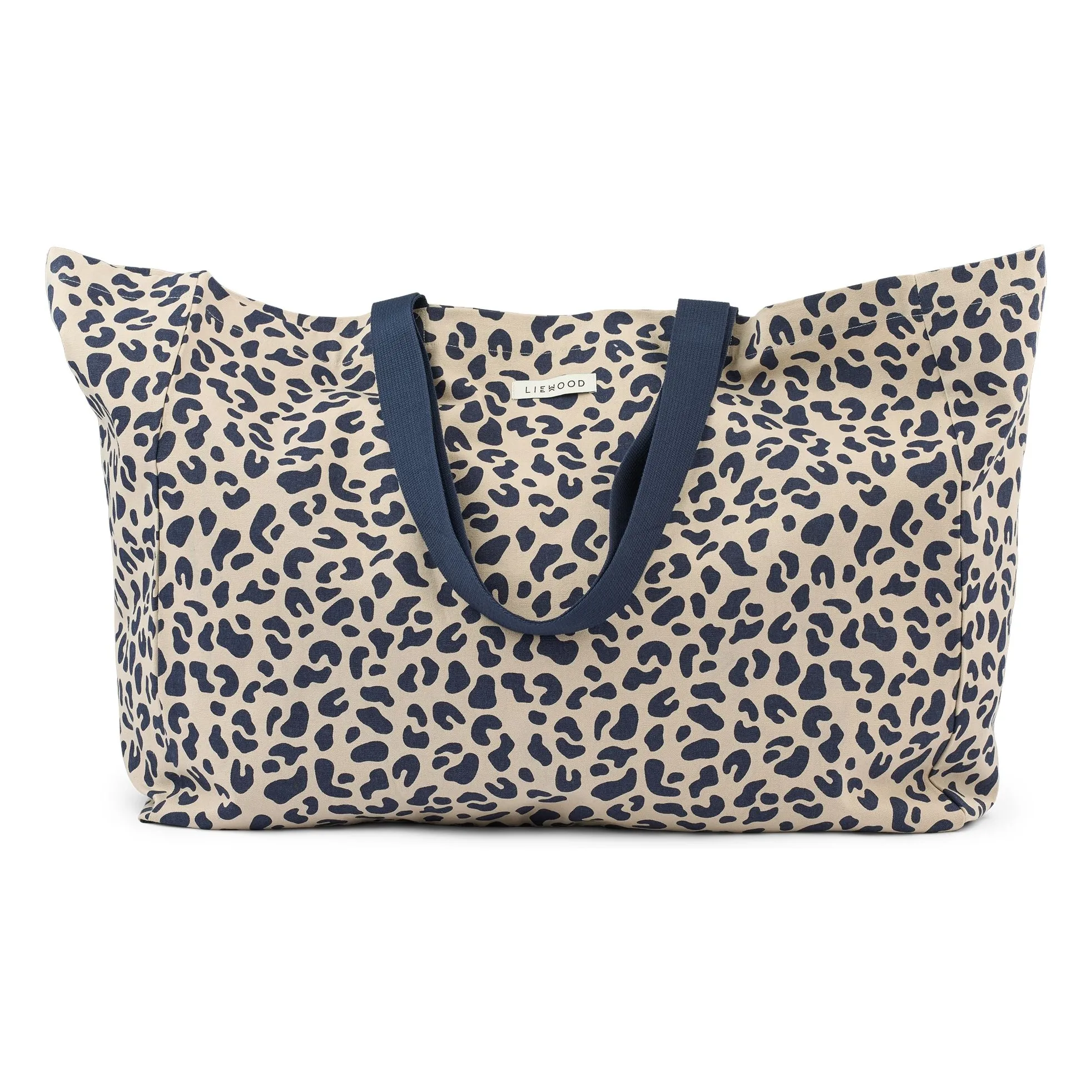 Liewood Beige Tote Bag Maxi Leopard Organic Cotton