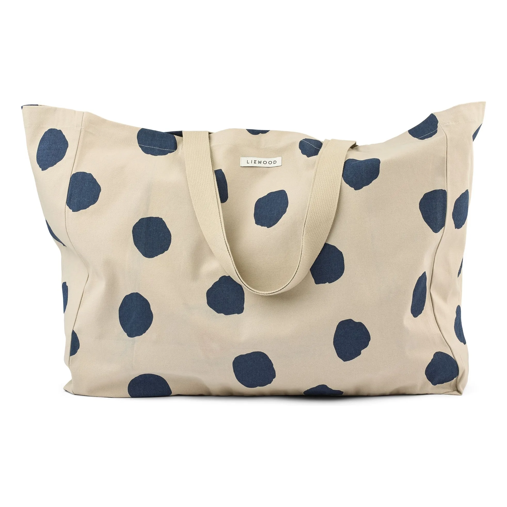 Liewood Beige Tote Bag Maxi Pois Coton Bio