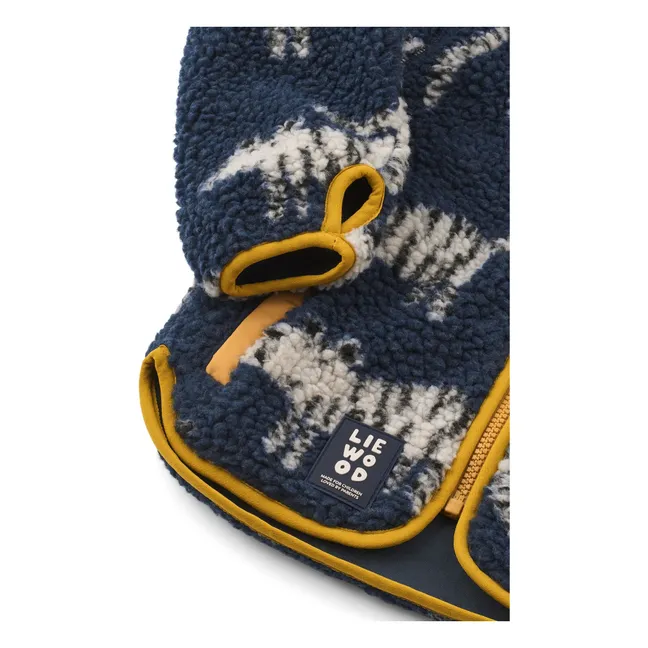 Veste Façon Sherpa Nolan Tigres Fibres Recyclées | Bleu marine