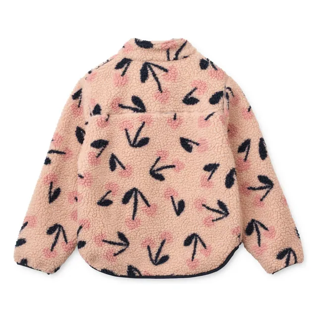 Veste Façon Sherpa Nolan Cerises Fibres Recyclées | Rose