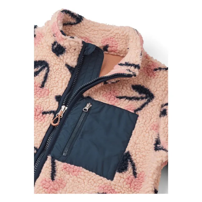 Veste Façon Sherpa Nolan Cerises Fibres Recyclées | Rose