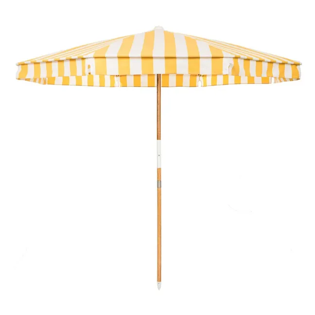 Parasol à rayures Amalfi | Jaune