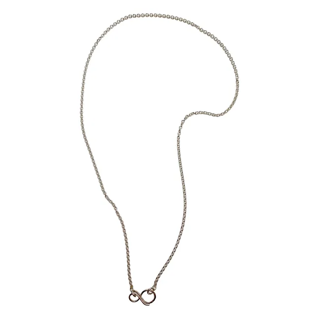 Collier Mini Infini Long | Argenté