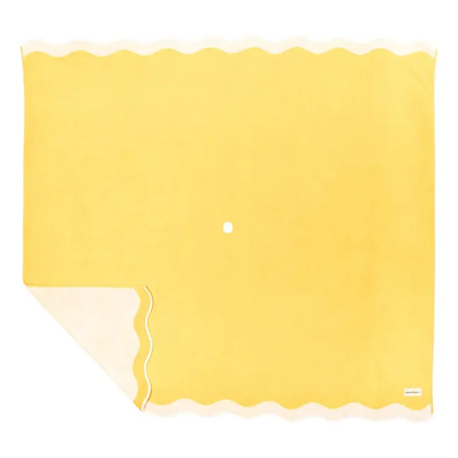 Toalla de playa con agujero | Amarillo