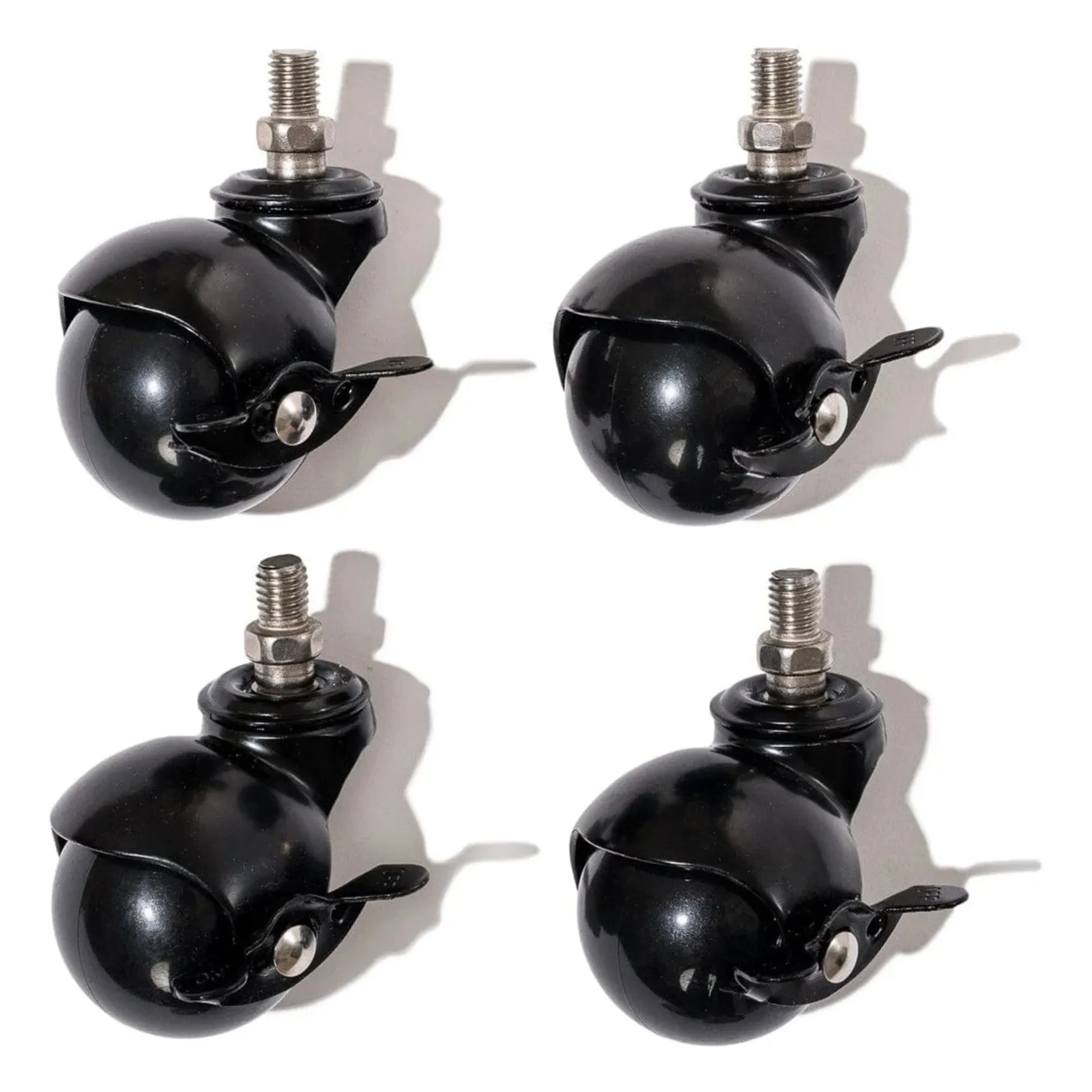 Roulettes pour pied de parasol - Set de 4 | Noir- Image produit n°0