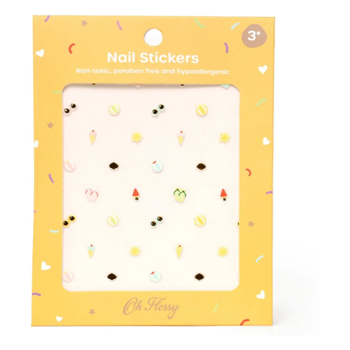 Oh Flossy Untinted Beach Club Nail Stickers