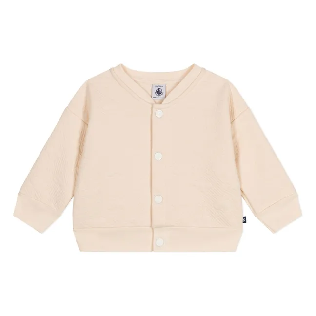 Teddy Tubique Corazones acolchados | Beige