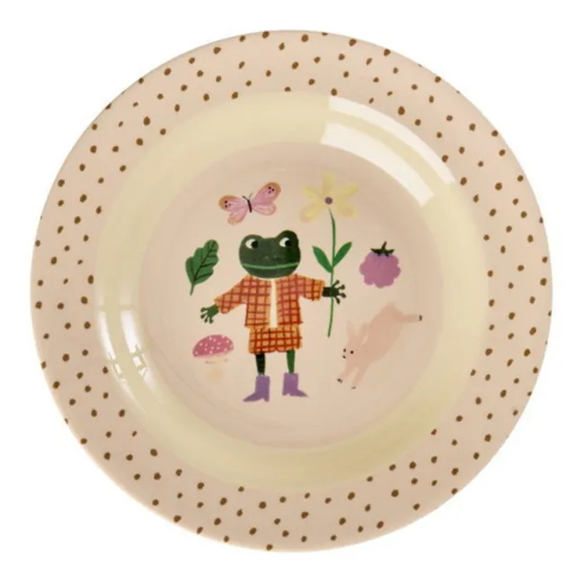 Plato hondo de melamina Fairytale | Rosa