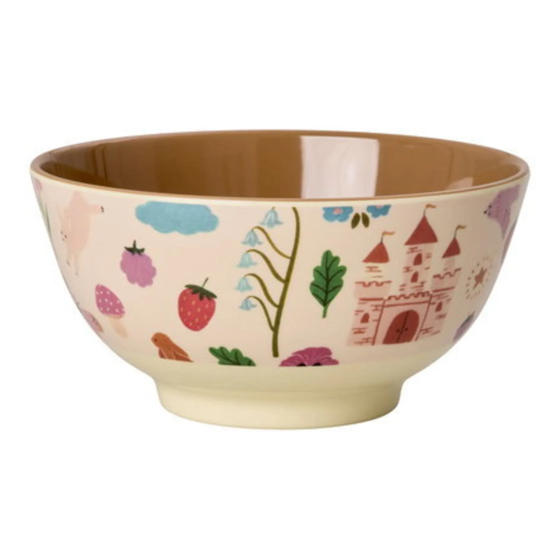 Rice Pink Fairytale Melamine Bowl