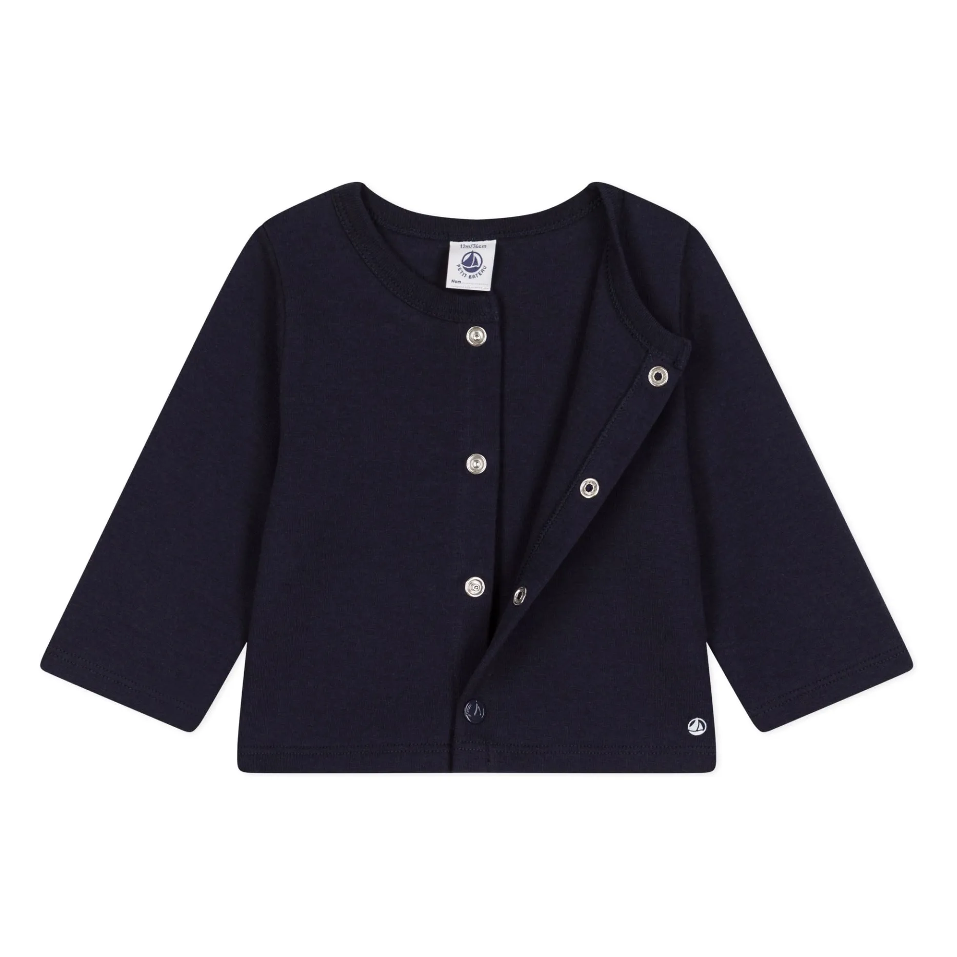 Cardigan Jersey Epais | Bleu marine- Image produit n°2