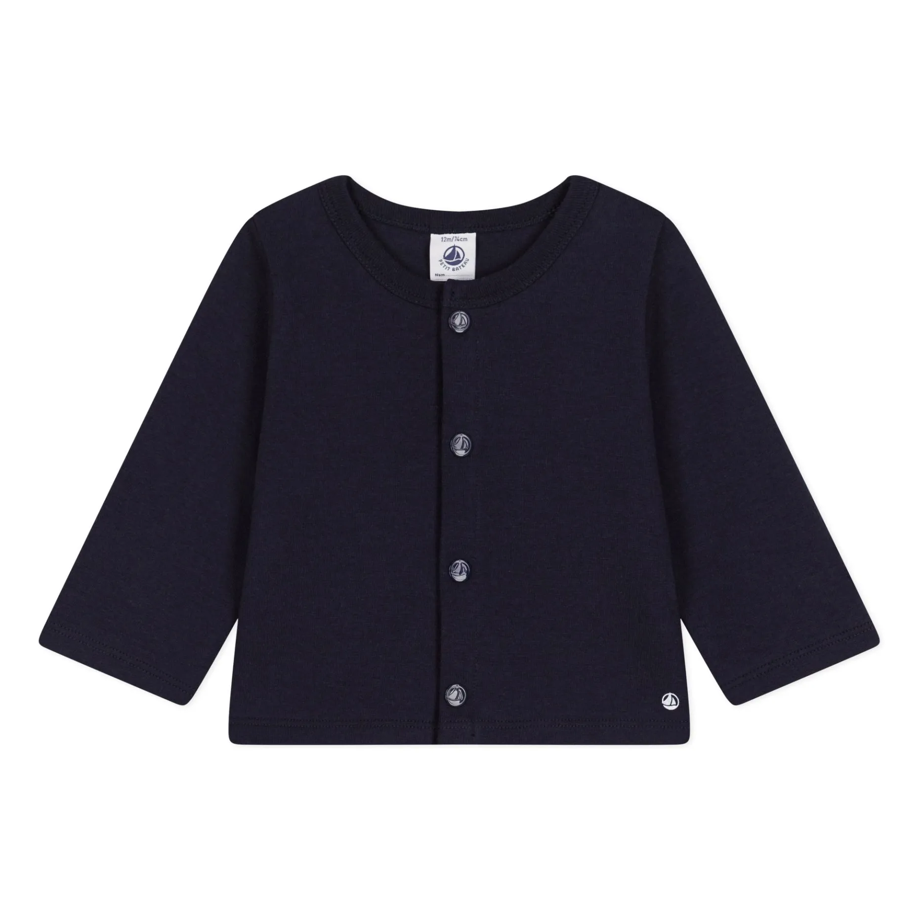 Cardigan Jersey Epais | Bleu marine- Image produit n°0