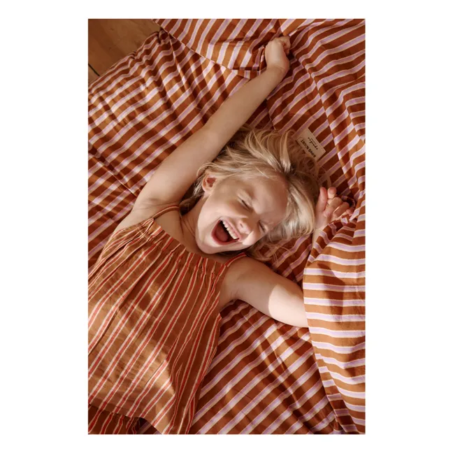 Striped Paseru pyjamas | Orange
