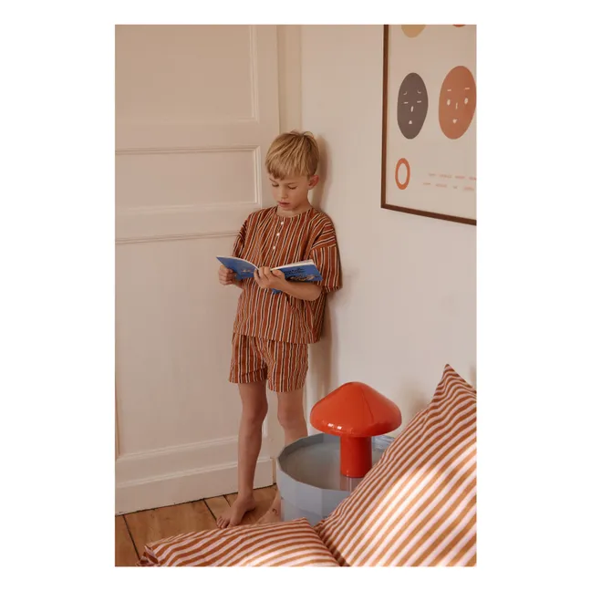 Pyjama Prial Rayé | Marron