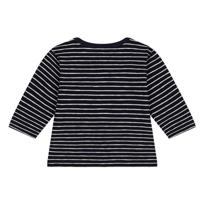 T-Shirt Tasche Streifen | Navy- Produktbild Nr. 2