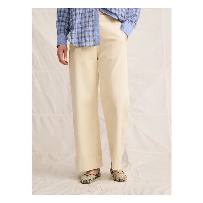 Pantalon Jimmy Coton | Crème