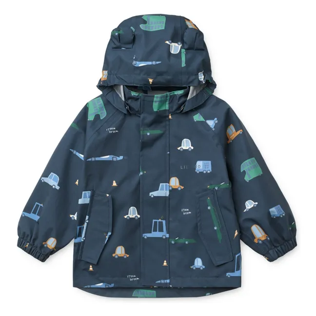 Ensemble de Pluie Manu Voitures Fibres Recyclées | Bleu marine