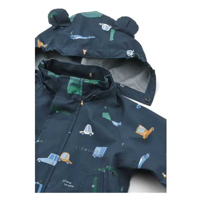 Ensemble de Pluie Manu Voitures Fibres Recyclées | Bleu marine