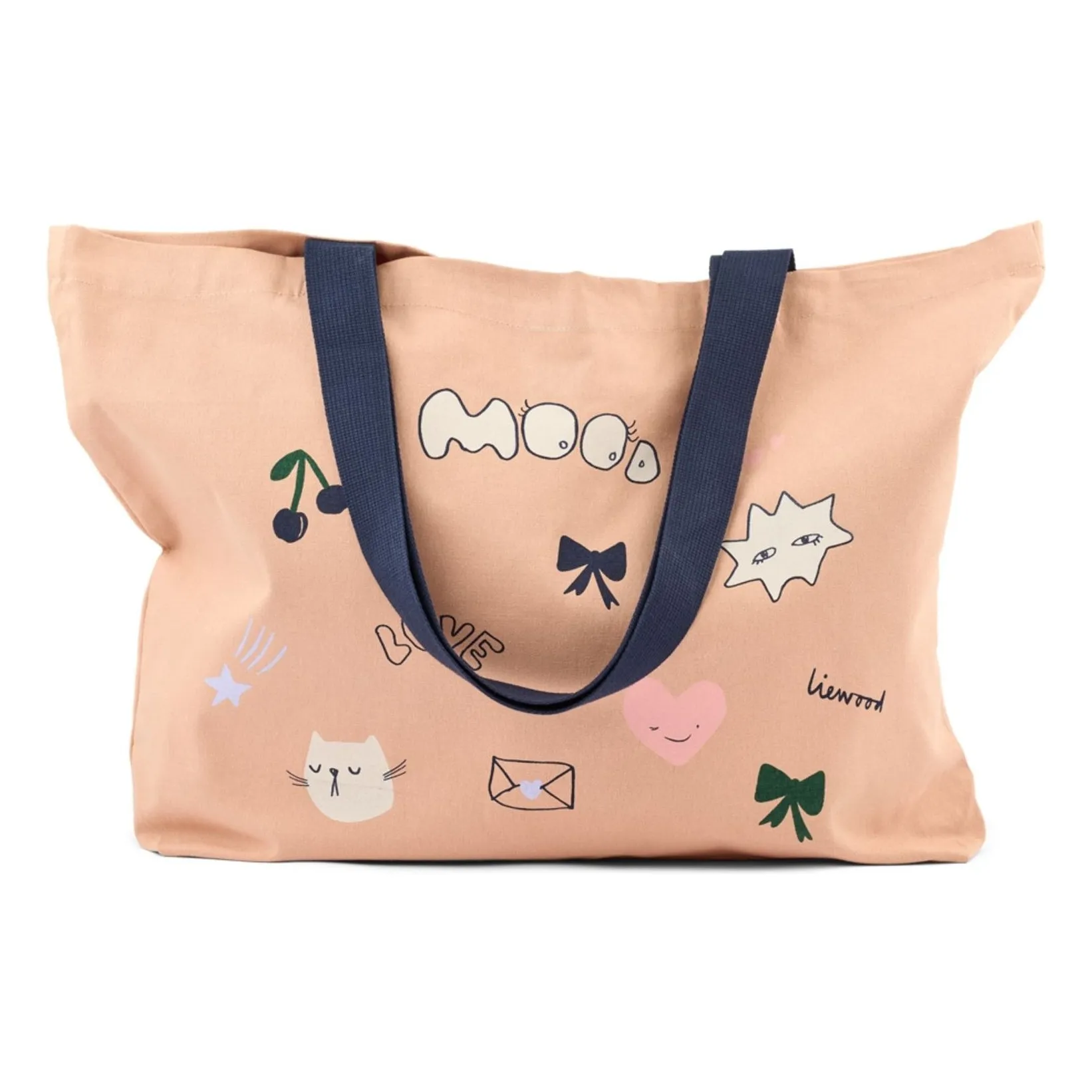 Liewood Pink Tote Bag Big Mood Organic Cotton