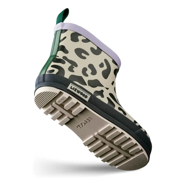 Thermo Jesse Leopard Regenstiefel | Beige