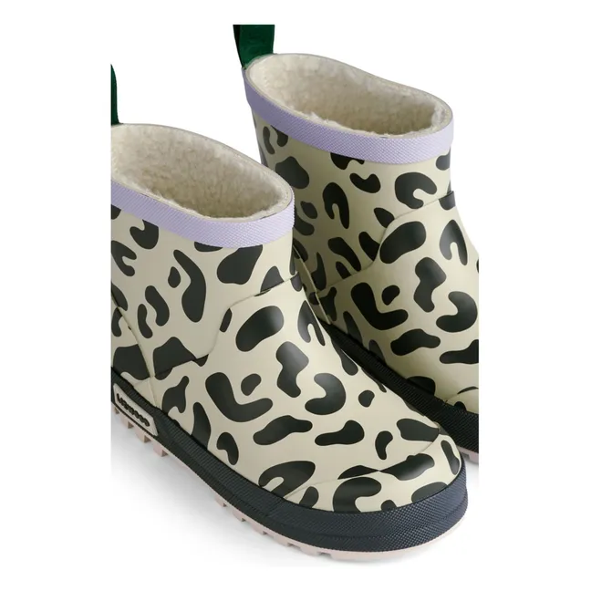 Thermo Jesse Leopard Regenstiefel | Beige