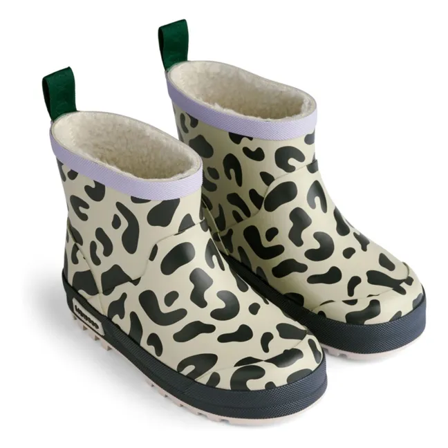 Thermo Jesse Leopard Regenstiefel | Beige